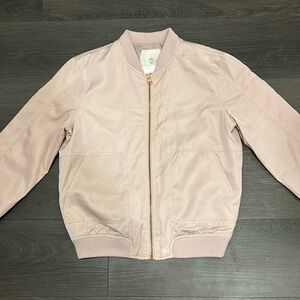 Anthropologie Hei Hei Pink Bomber Jacket